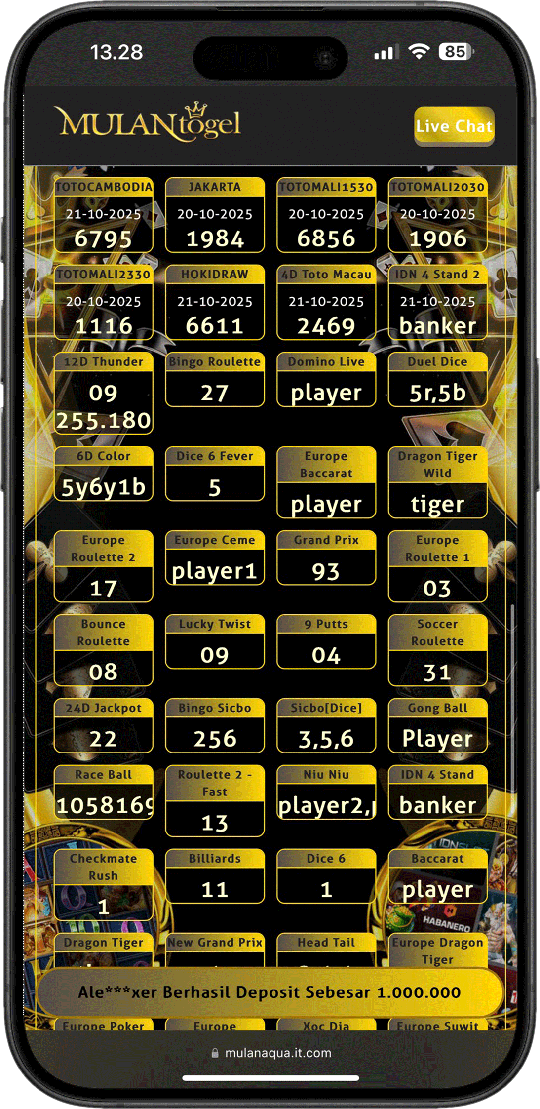Result Mulantogel 2